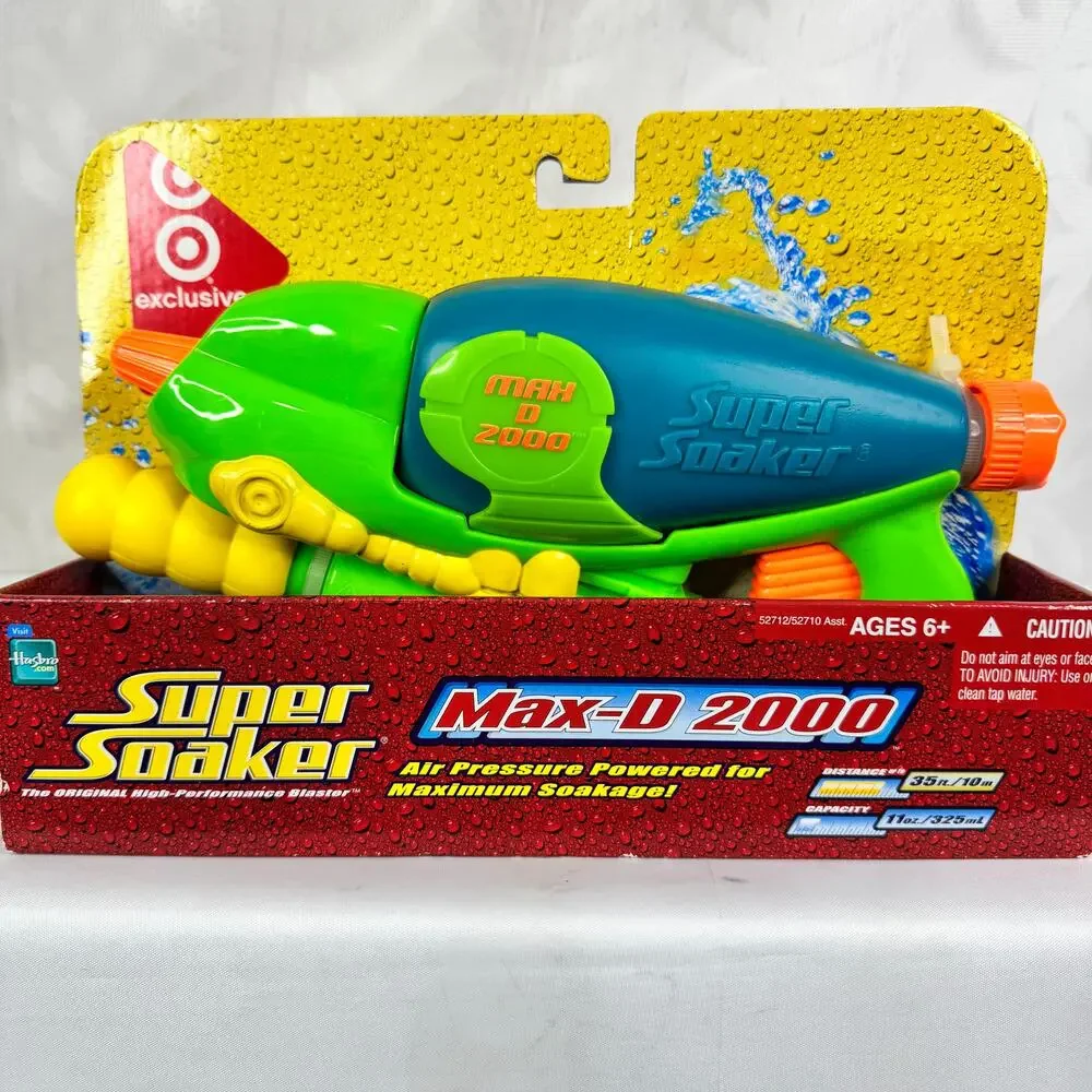 Larami Super Soaker Squirt Toy Max-D 2000 Factory Sealed Target‎ Exclusive